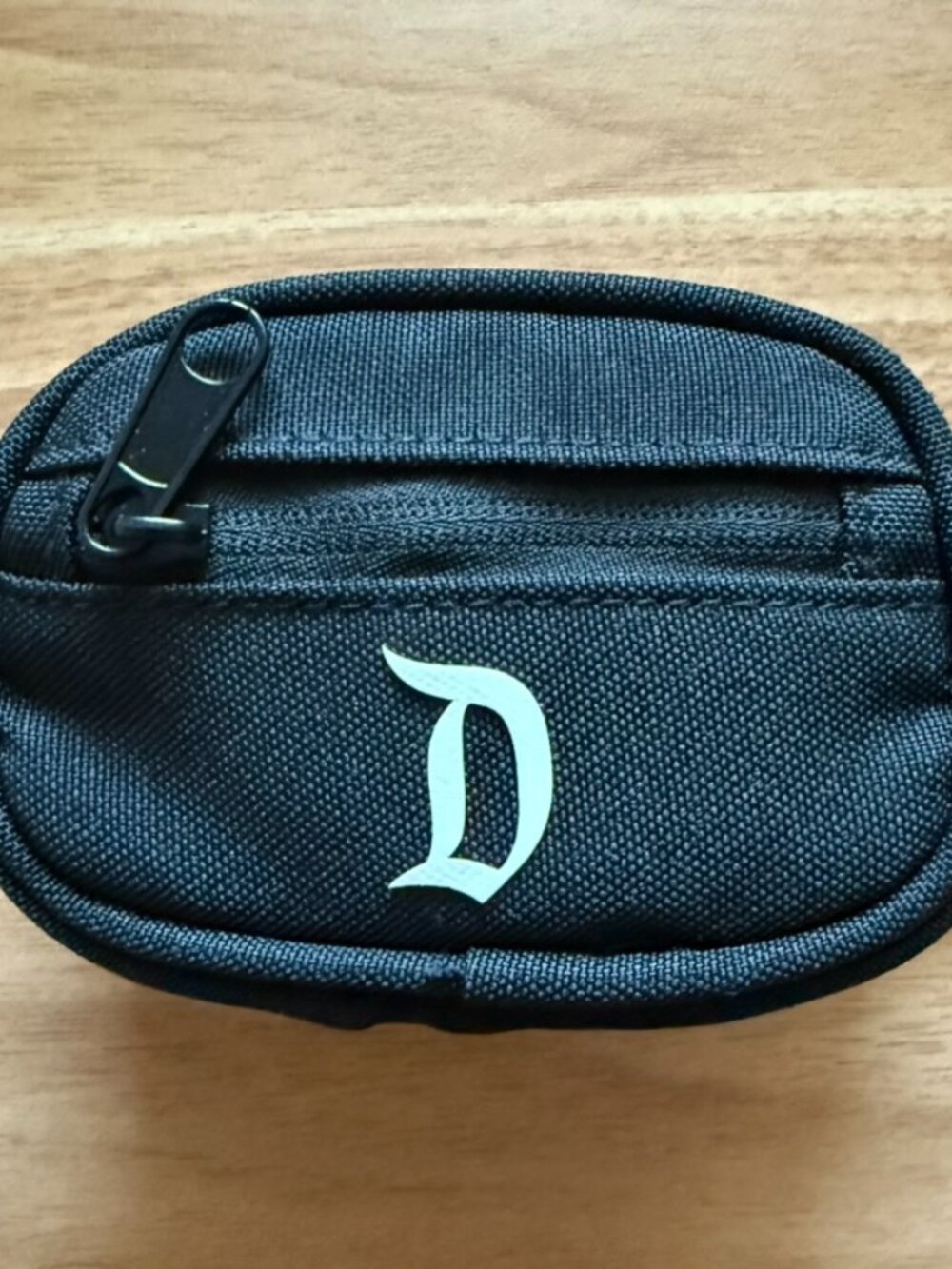 Disneyland Black D Mini Fanny Pack Keychain Pouch NWT NEW Disney Parks 2026